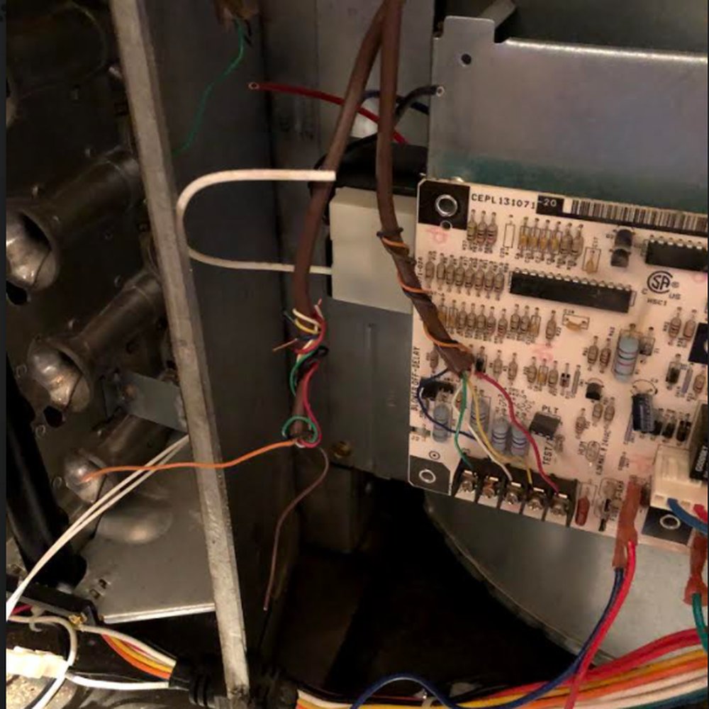 AC Furnace Wiring Damage 1 AC Furnace Wiring Damage 1