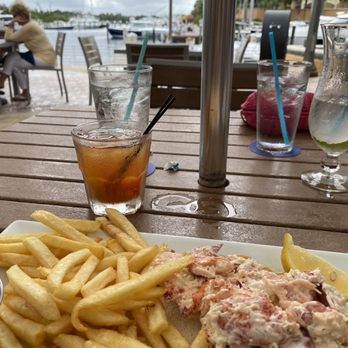 Dive Bar Restaurant - Lobster roll with French fries - Seafood Near Me - Jupiter, Florida Dive Bar Restaurant - Lobster roll with French fries - Seafood Near Me - Jupiter, Florida