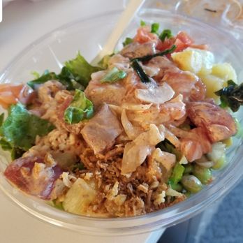 Poke Waikiki - Salmon & spicy ahi medley salad - Sushi Bars Near Me - Honolulu, Hawaii Poke Waikiki - Salmon & spicy ahi medley salad - Sushi Bars Near Me - Honolulu, Hawaii