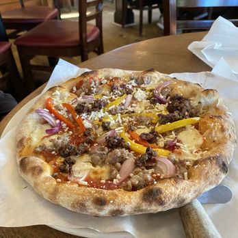 Tutu's Food & Drink - Pork-Fennel Sausage Pizza - New American Near Me - Lafayette, California Tutu's Food & Drink - Pork-Fennel Sausage Pizza - New American Near Me - Lafayette, California
