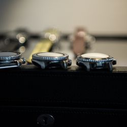 Mr W workshop - Low medium and high dome sapphire crystals installed