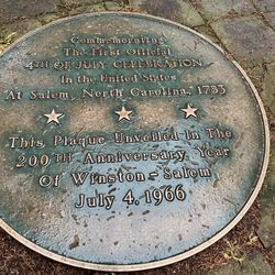 First Official 4th of July Celebration Plaque