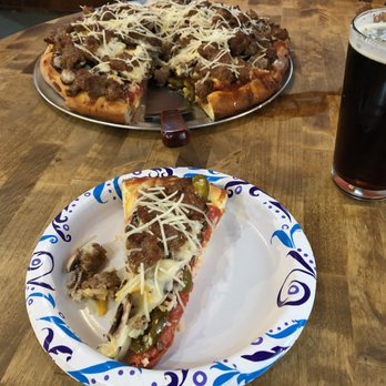 Second Avenue Pizza - Medium Pizza, Pepperoni, Spicy Sausage, jalapenos, fresh garlic, extra cheese - Pizza Near Me - Sandpoint, Idaho Second Avenue Pizza - Medium Pizza, Pepperoni, Spicy Sausage, jalapenos, fresh garlic, extra cheese - Pizza Near Me - Sandpoint, Idaho