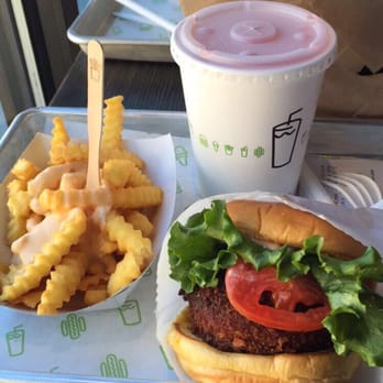 Shake Shack Harvard Square - 'Shroom Burger, Cheese Fries, and Strawberry Lemonade - Burgers Near Me - Cambridge, Massachusetts Shake Shack Harvard Square - 'Shroom Burger, Cheese Fries, and Strawberry Lemonade - Burgers Near Me - Cambridge, Massachusetts