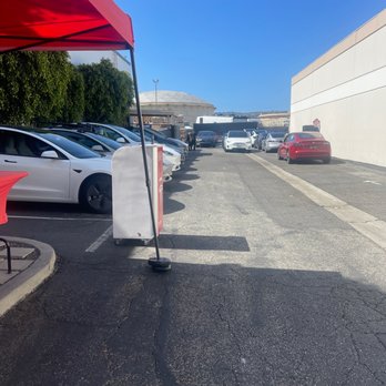 Tesla - Lot of cars in service - Auto Repair Near Me - Torrance, California