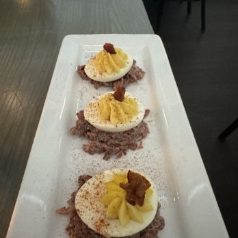 Circe Restaurant & Bar - Little Rhody Devilled Eggs - New American Near Me - Providence, Rhode Island