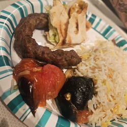 House of Kabob - Grilled tomato, rice, pita, beef
