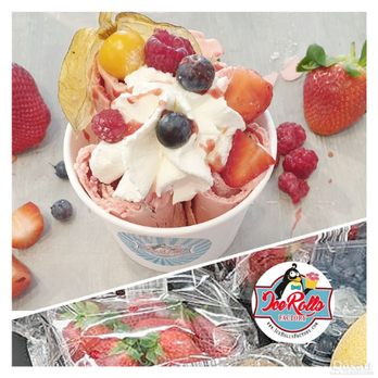 IceRollsFactory - Erdbeeren, weiße Schokolade IceCreamRolls - Ice Cream & Frozen Yogurt Near Me - Dresden, SN IceRollsFactory - Erdbeeren, weiße Schokolade IceCreamRolls - Ice Cream & Frozen Yogurt Near Me - Dresden, SN