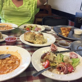 Lenny's New York Pizza - Greek Salad, garlic knots, buffalo chicken pizza and pasta fagioli soup. A feast! - Pizza Near Me - Ormond Beach, Florida Lenny's New York Pizza - Greek Salad, garlic knots, buffalo chicken pizza and pasta fagioli soup. A feast! - Pizza Near Me - Ormond Beach, Florida