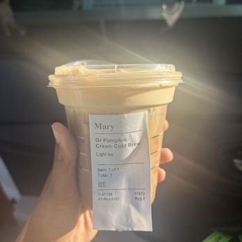 Starbucks - The tall size she handed me when I clearly ordered a grande - Coffee & Tea Near Me - Milpitas, California