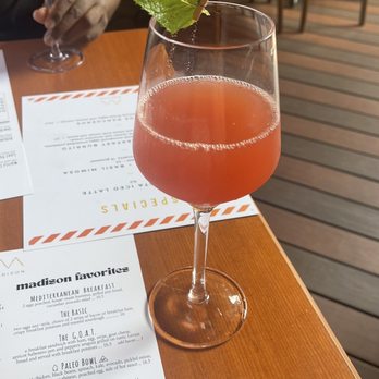Madison - Watermelon basil mimosa - Italian Near Me - San Diego, California