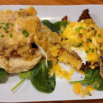 Ruby Sunshine Charlotte Southend - Chicken and crawfish gritcake mix & match - Breakfast & Brunch Near Me - Charlotte, North Carolina Ruby Sunshine Charlotte Southend - Chicken and crawfish gritcake mix & match - Breakfast & Brunch Near Me - Charlotte, North Carolina