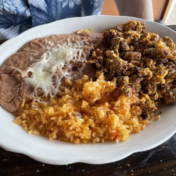 El Cabo Restaurant - Lunch special huevos con chorizo (this was so good!) - Mexican Near Me - Jacksonville, Florida