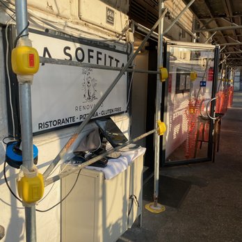 La Soffitta Renovatio - Construction was happening outside when we were there in August 2022 - Pizza Near Me - Rome, RM La Soffitta Renovatio - Construction was happening outside when we were there in August 2022 - Pizza Near Me - Rome, RM