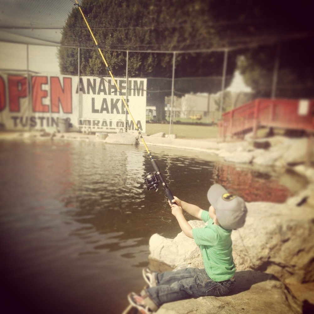 Huckleberry Pond - Admission$3, rent a rod $3, price per pound $6.50. Ask for Mr. Ed. He baits, casts, & you reel it in! Best experience for a kid. - Fishing Near Me - Anaheim, California Huckleberry Pond - Admission$3, rent a rod $3, price per pound $6.50. Ask for Mr. Ed. He baits, casts, & you reel it in! Best experience for a kid. - Fishing Near Me - Anaheim, California