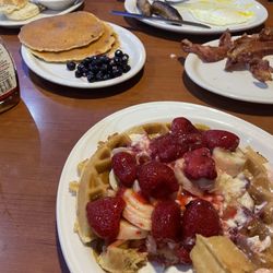 Ken's Country Kitchen - Berry waffles and the country breakfast