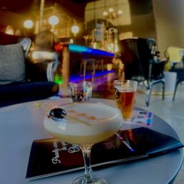 Whiskey sour and Rooster's honey wheat
