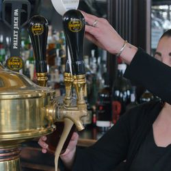 Palm Court - Grand Cafe tapped with local beer from Barley Browns Brewery