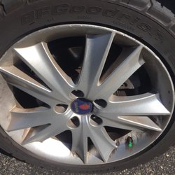 Waterway Carwash - Paid $10 extra for "wheel brite" and "tire shine" and got this.