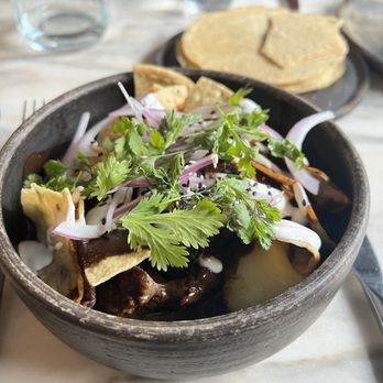 Claro - Chilaquiles Negros - Mexican Near Me - Brooklyn, New York