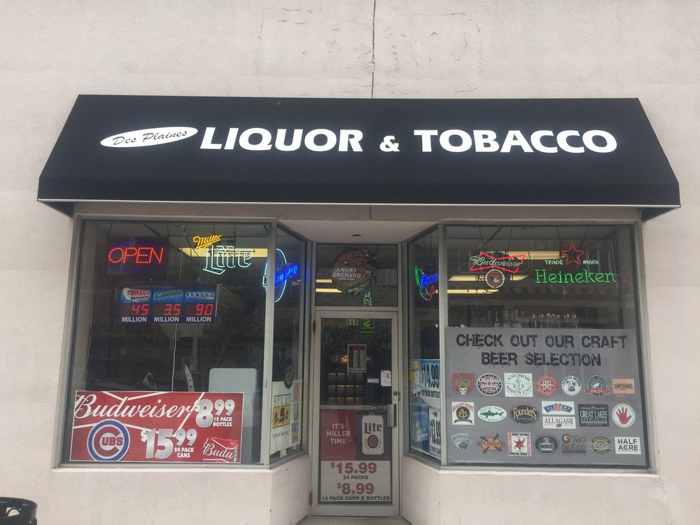 Des Plaines Liquor And Tobacco Logo