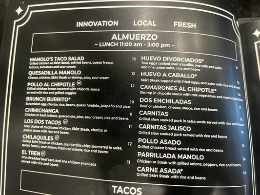 Menu photo 4 Manolete's Cocina Gourmet Winchester, VA Menu photo 4 Manolete's Cocina Gourmet Winchester, VA