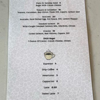 Olive & Rose - Menu from their morning service from Tuesday- Saturday from 830-1:30 - French Near Me - Long Beach, California