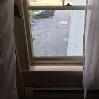 Eagle Mountain House - Our delux suite had a little window ac in the living room and the bedroom window opens this much the stoppers screwed into the window frame - Hotels Near Me - Jackson, New Hampshire