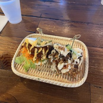 Cris and John - Sweet Drama Bao Bun (right) Southern Soul Bao Bun (left) - Vietnamese Near Me - Dallas, Texas Cris and John - Sweet Drama Bao Bun (right) Southern Soul Bao Bun (left) - Vietnamese Near Me - Dallas, Texas