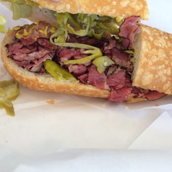 All About the Bread - Pastrami Sandwich SALTY but less salty than Godfather. - Sandwiches Near Me - Los Angeles, California