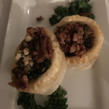 Chateau Morrisette Restaurant - Spinach vol au vent - New American Near Me - Floyd, Virginia Chateau Morrisette Restaurant - Spinach vol au vent - New American Near Me - Floyd, Virginia