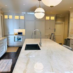 AE Construction & Remodeling - KITCHEN REMODEL: Taj Mahal quartzite stone