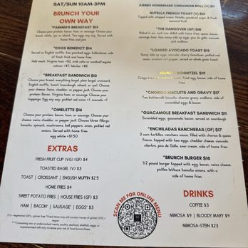 More Better Restaurant & Beer Hall - Brunch Menu - Feb 2025 - American Near Me - Round Hill, Virginia