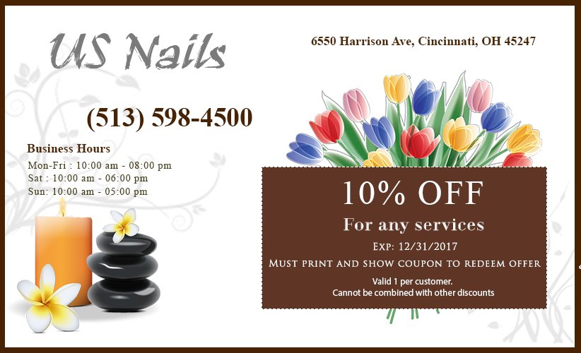 US NAILS Updated September 2024 17 Photos & 19 Reviews 6550 Harrison Ave, Cincinnati, Ohio