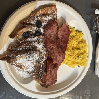 Eggxactly Breakfast & Deli - Bourbon French toast, turkey bacon, scrambled eggs - Coffee & Tea Near Me - Memphis, Tennessee Eggxactly Breakfast & Deli - Bourbon French toast, turkey bacon, scrambled eggs - Coffee & Tea Near Me - Memphis, Tennessee