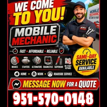 Mobile Mechanic - Auto Repair Near Me - Lake Elsinore, California Mobile Mechanic - Auto Repair Near Me - Lake Elsinore, California