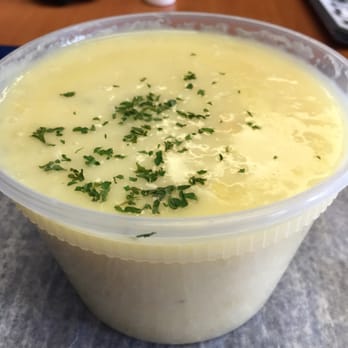 The Greek Place - Just like my Greek granny used to make, Avgolemono soup - Greek Near Me - Garden City Park, New York