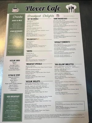 Menu photo 3 Plover Cafe Plover, WI