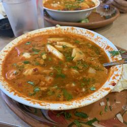 Pepes Mexican Restaurant and Store - Caldo de pescado, hope you're hungry cause the bowls are huge!
