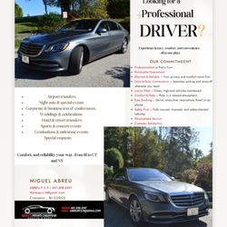 Abreu's Private Chauffeur Service & More - Book now!