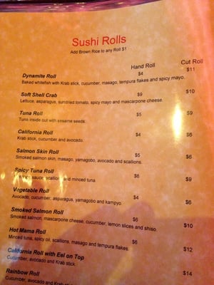 Menu photo 5 Sushi Song Hollywood, FL