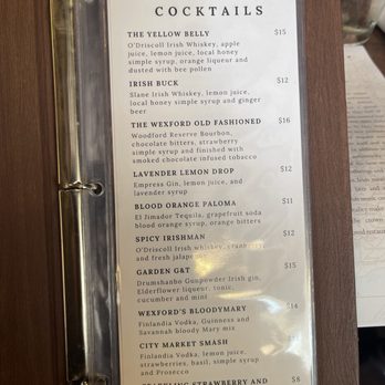 Wexford, Savannah's Irish Pub - Drink menu 5/25 - Irish Pub Near Me - Savannah, Georgia Wexford, Savannah's Irish Pub - Drink menu 5/25 - Irish Pub Near Me - Savannah, Georgia