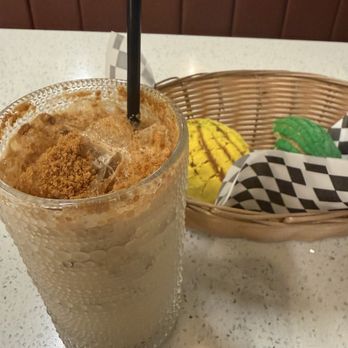 Almuerzo Café - Cookie butter latte and conchas as complimentary - Breakfast & Brunch Near Me - Tustin, California Almuerzo Café - Cookie butter latte and conchas as complimentary - Breakfast & Brunch Near Me - Tustin, California