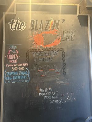 Menu photo 1 The Blazin' Claw Redlands, CA Menu photo 1 The Blazin' Claw Redlands, CA