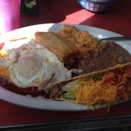Combo platter... with fried egg (of course) Combo platter... with fried egg (of course)