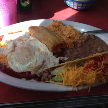 Poco Mexico - Combo platter... with fried egg (of course) - Mexican Near Me - Fort Davis, Texas Poco Mexico - Combo platter... with fried egg (of course) - Mexican Near Me - Fort Davis, Texas