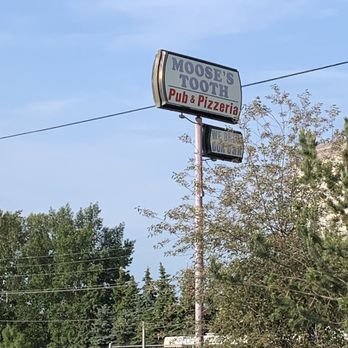 Moose's Tooth - The old school signage could be a little easy to miss. - Pizza Near Me - Anchorage, Alaska