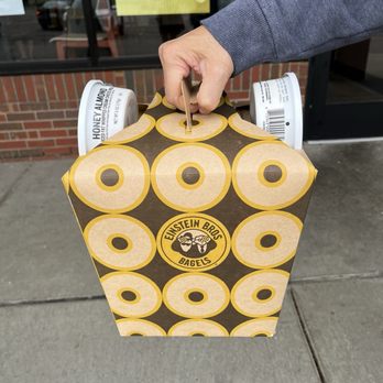 Yelp Elite Experience: Einstein Bros. Bagels Ann Arbor - Their container is soo handy and cool! It has openings for the schmears - Yelp Events Near Me - Ann Arbor, Michigan Yelp Elite Experience: Einstein Bros. Bagels Ann Arbor - Their container is soo handy and cool! It has openings for the schmears - Yelp Events Near Me - Ann Arbor, Michigan