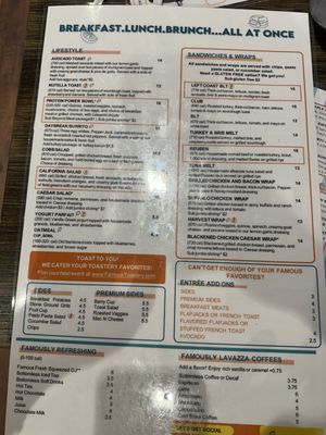 Menu photo 1 Famous Toastery Charlotte, NC Menu photo 1 Famous Toastery Charlotte, NC