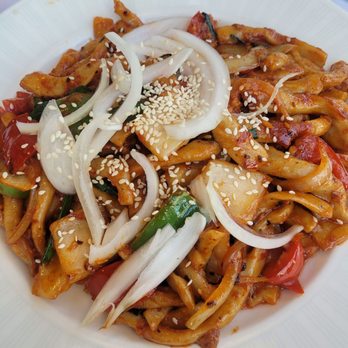 Dolan Uyghur Restaurant - Fried noodle! - Asian Fusion Near Me - Washington, DC, District of Columbia
